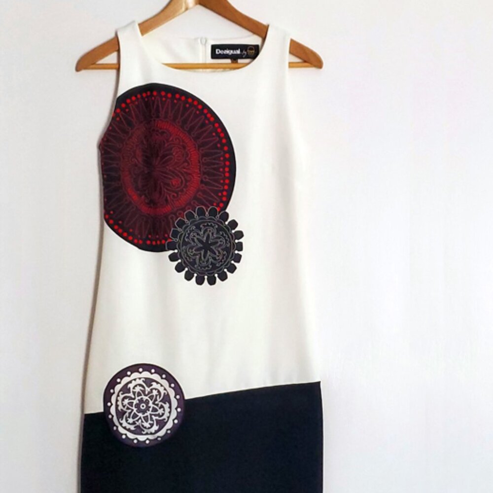 DESIGUAL Women's Graphic Sleeveless Sheath Dress
